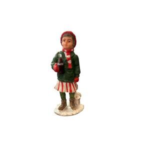 Vintage 1992 Town Square Coca-Cola "After Skating" Christmas‎ Girl #7940